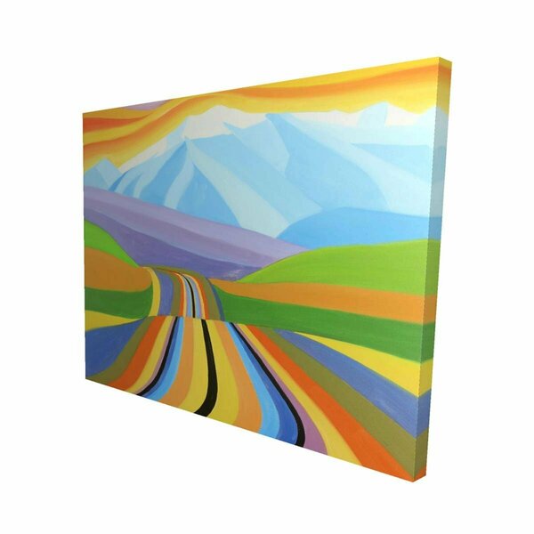 Begin Home Decor 16 x 20 in. Mountain Road Multicolored-Print on Canvas 2080-1620-LA89